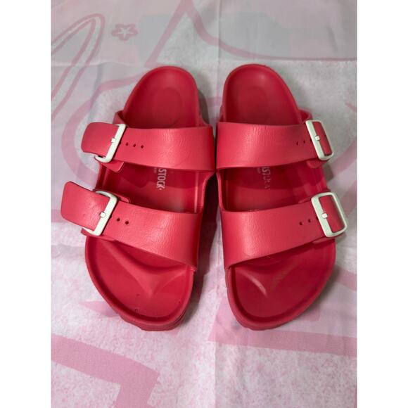 Birkenstock Arizona Essentials – Red EVA Sandals (Size 11) - Picture 2 of 8